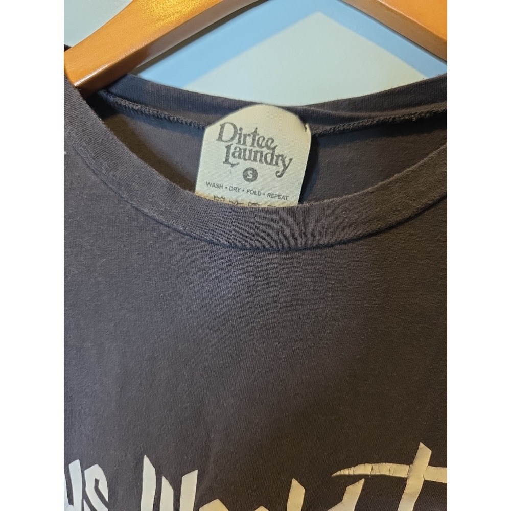 Jesus World Tour graphic Tee S God Christian Prayer Bible religion Dirtee Laundr - Picture 2 of 5